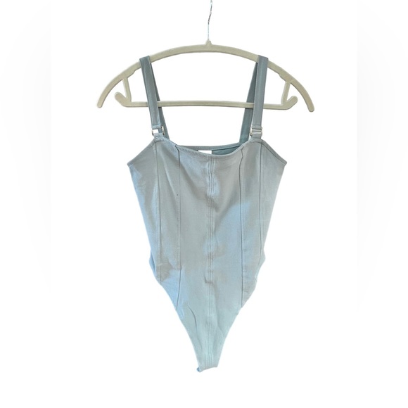 🌻H&M Pastel Blue Thong Bodysuit - Picture 3 of 3